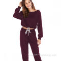 ʻO Long Sleeve Sweatshirt a me Jogger Pants Tracksuit